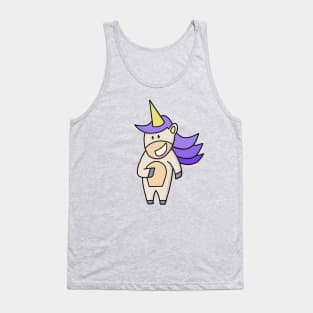 Smiling unicorn Tank Top